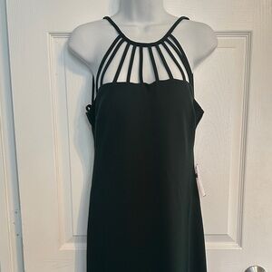 Elegant hunter Green Strappy Dress